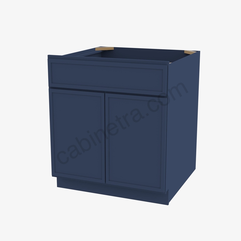 PD-S3021B-34-1/2"" Sink Base Vanity with Drawers | Forevermark Petit Blue