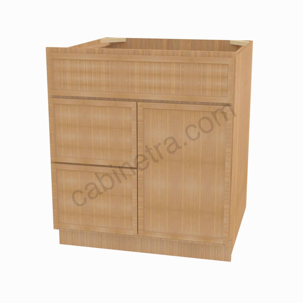 PS-S3021DL-34-1/2"" Combo Vanity with Left Drawer | Forevermark Petit Sand