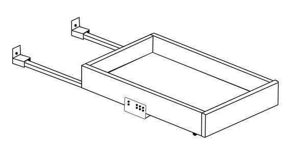 AR-18RT-DR Roll Out Tray with Dove Tail Drawer Box | Forevermark Woodland Brown