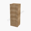 AR-W2D1848 Wall Cabinet With 2 Built-In Drawers | Forevermark Woodland Brown