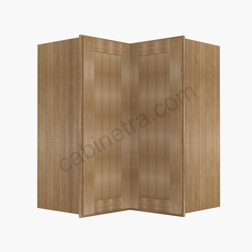 AR-WSQ2442 Easy Reach Wall Corner Cabinet | Forevermark Woodland Brown