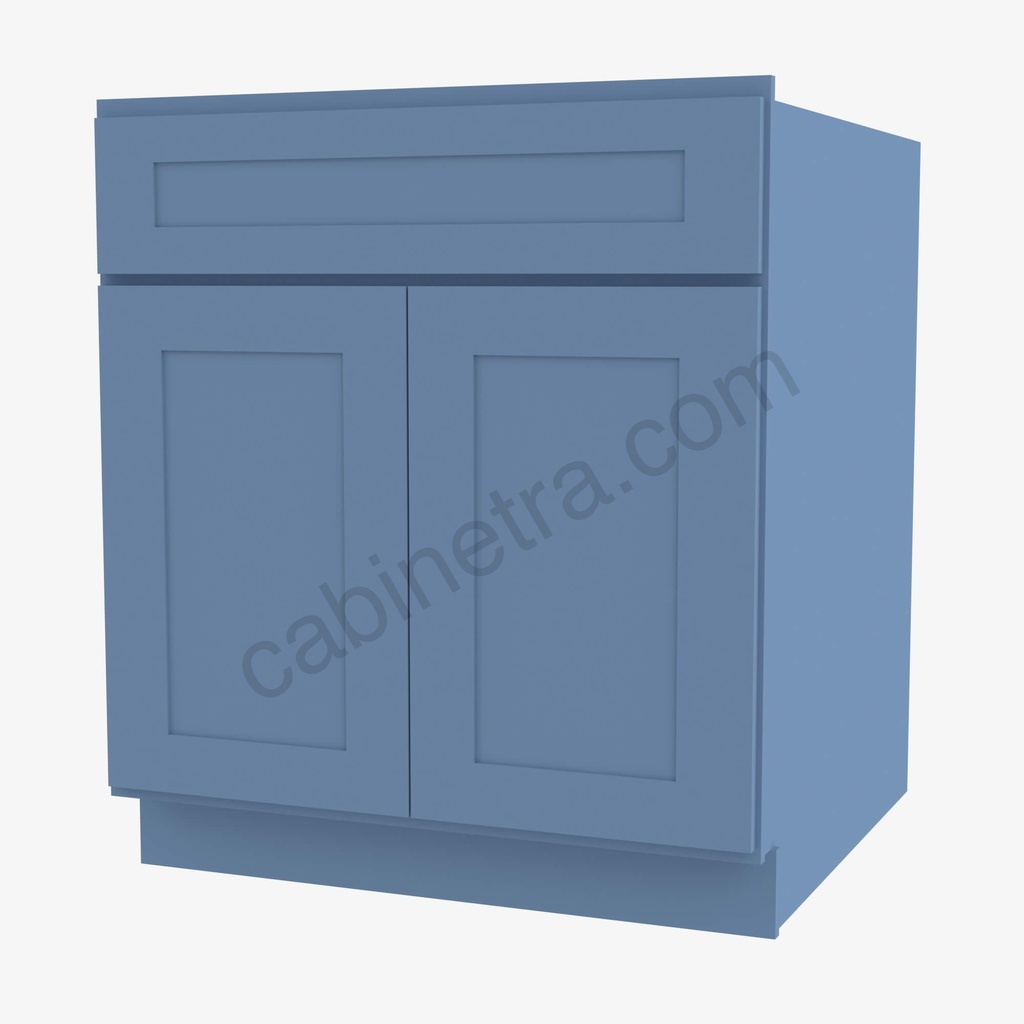 AX-B33B Double Door Base Cabinet | Forevermark Xterra Blue Shaker