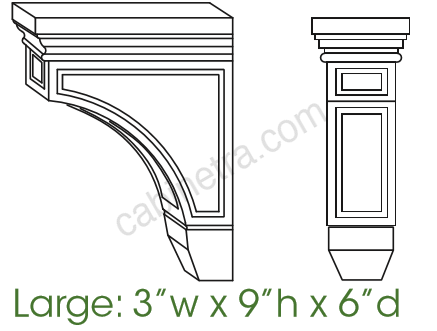 AX-CORBEL59 Decorative Large Corbell | Forevermark Xterra Blue Shaker