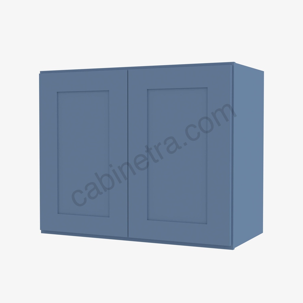 AX-W2742B Double Door Wall Cabinet | Forevermark Xterra Blue Shaker