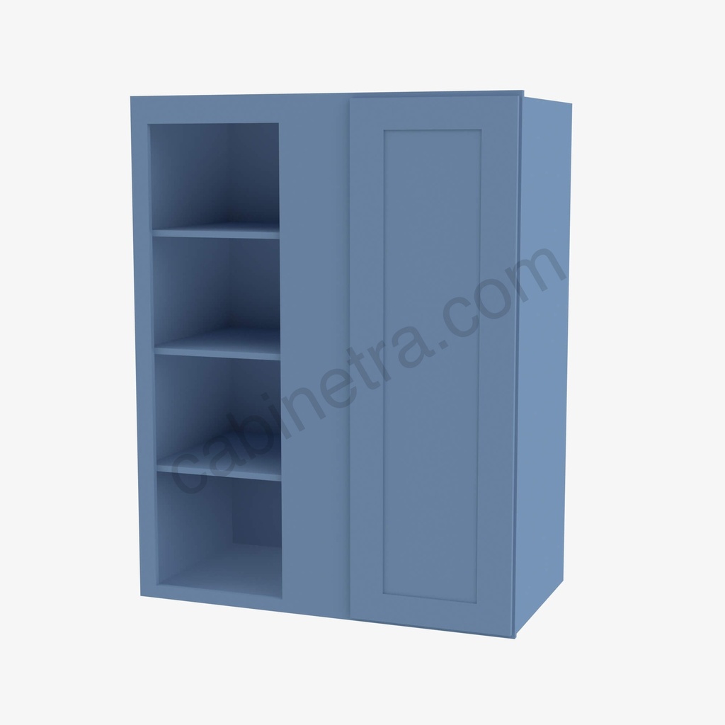 AX-WBLC30/33-3042 Wall Blind Corner Cabinet | Forevermark Xterra Blue Shaker