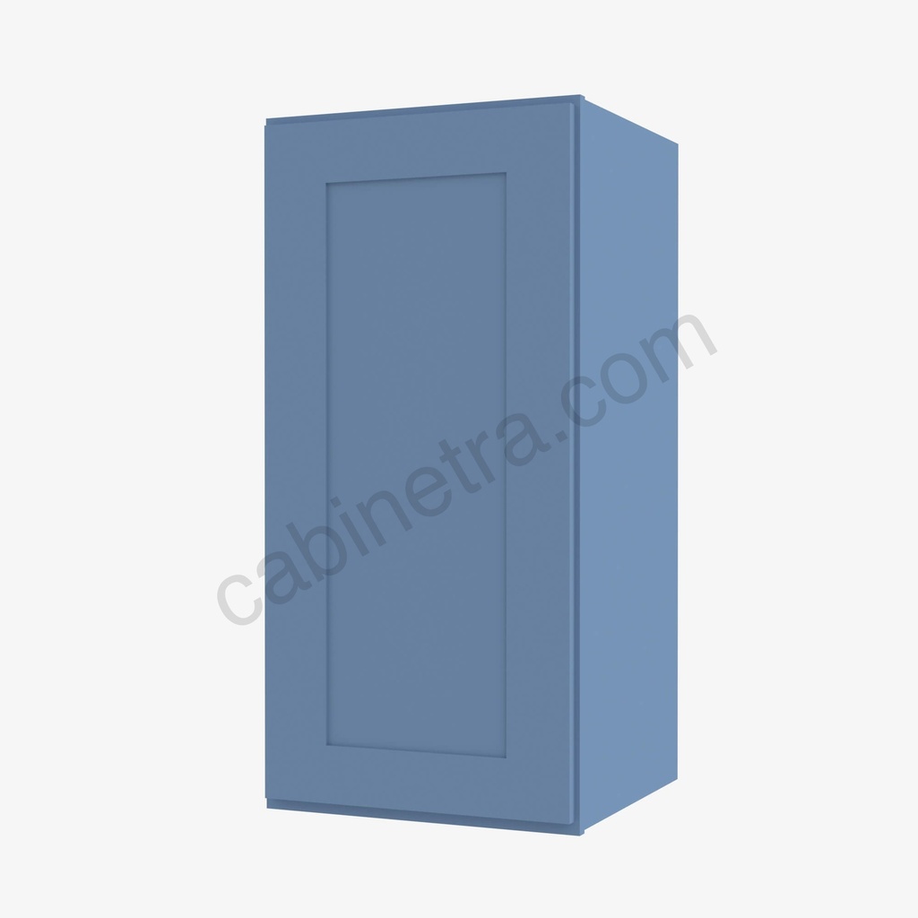 AX-W0930 Single Door Wall Cabinet | Forevermark Xterra Blue Shaker