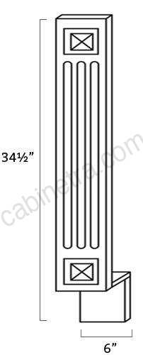 PW-A6BF Fluted Decorative Base Filler | Forevermark Petit White