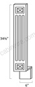 PW-A6BF Fluted Decorative Base Filler | Forevermark Petit White