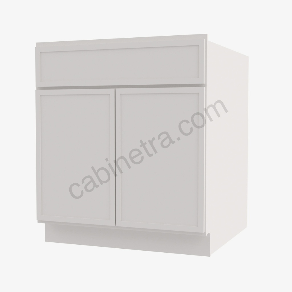 PW-B36B Double Door Base Cabinet | Forevermark Petit White