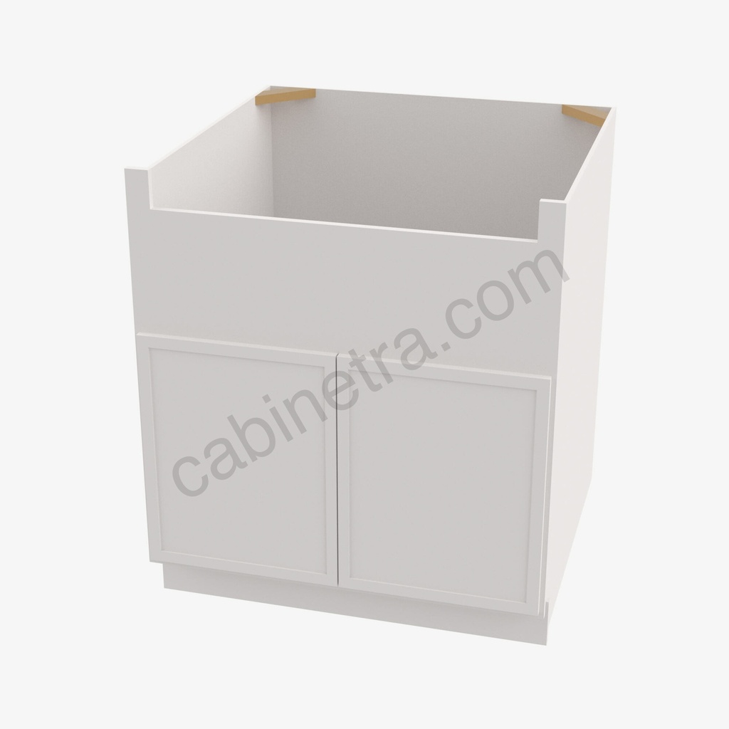 PW-FSB30B Farm Sink Base Cabinet | Forevermark Petit White