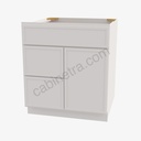 PW-S3021DL-34-1/2"" Combo Vanity with Left Drawer | Forevermark Petit White