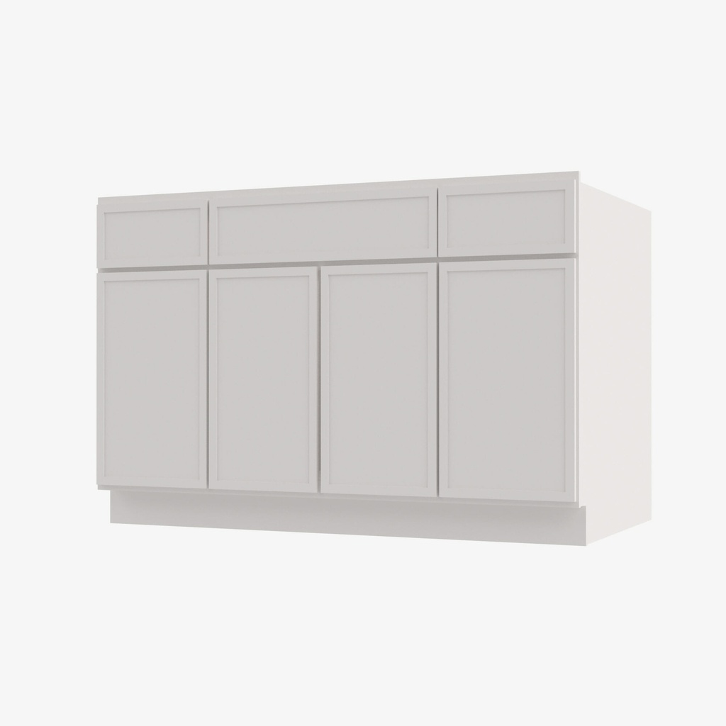PW-S4821B12D-34-1/2 Sink Base Combo Vanity Replacement Door and Drawer Set | Forevermark Petit White""