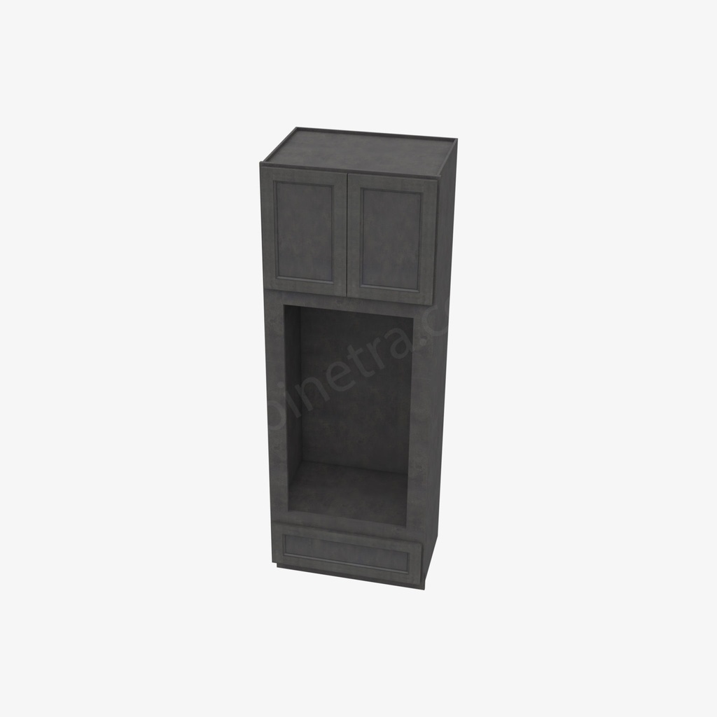 TS-OM3396B Tall Double Oven / Oven Microwave Cabinet | Forevermark Townsquare Grey