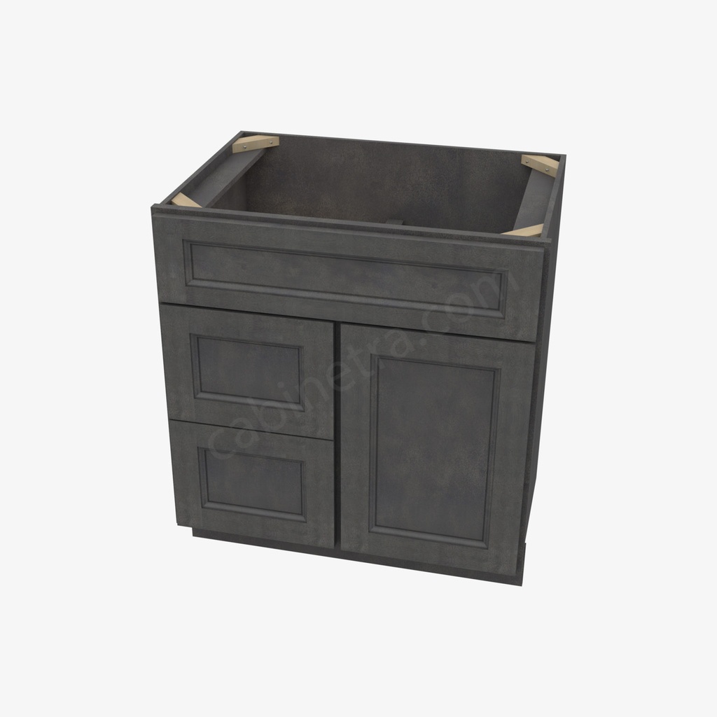 TS-S3021DL-34-1/2"" Combo Vanity with Left Drawer | Forevermark Townsquare Grey