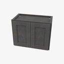TS-W2418B Double Door Wall Cabinet | Forevermark Townsquare Grey