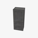 TS-W2D1848 Wall Cabinet With 2 Built-In Drawers | Forevermark Townsquare Grey