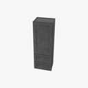 TS-W2D1854 Wall Cabinet With 2 Built-In Drawers | Forevermark Townsquare Grey