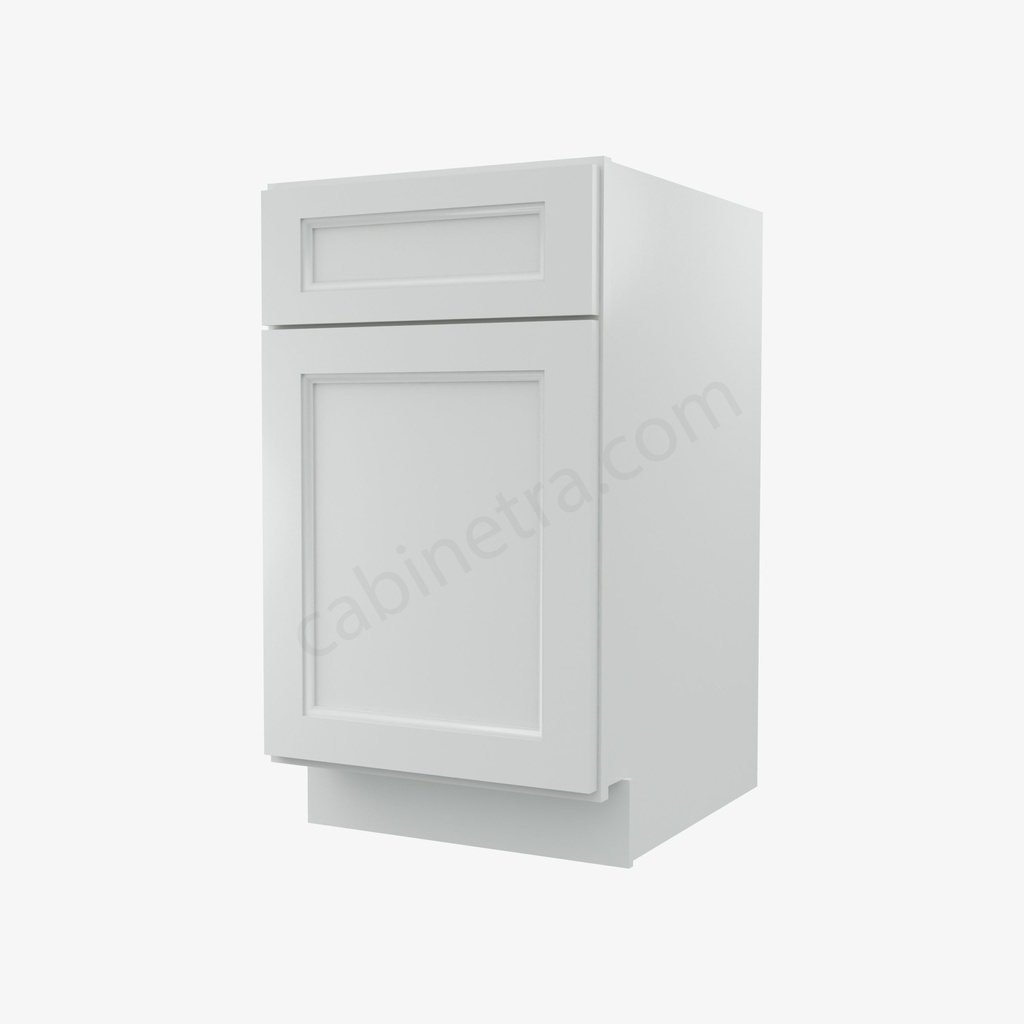 TW-B18 Single Door Base Cabinet | Forevermark Uptown White