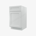 TW-B18 Single Door Base Cabinet | Forevermark Uptown White
