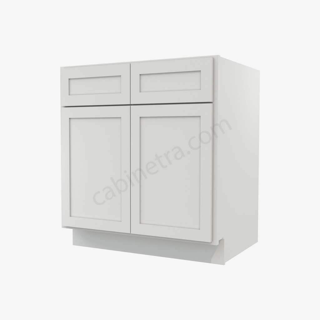 AW-B30B Double Door Base Cabinet | Forevermark Ice White Shaker