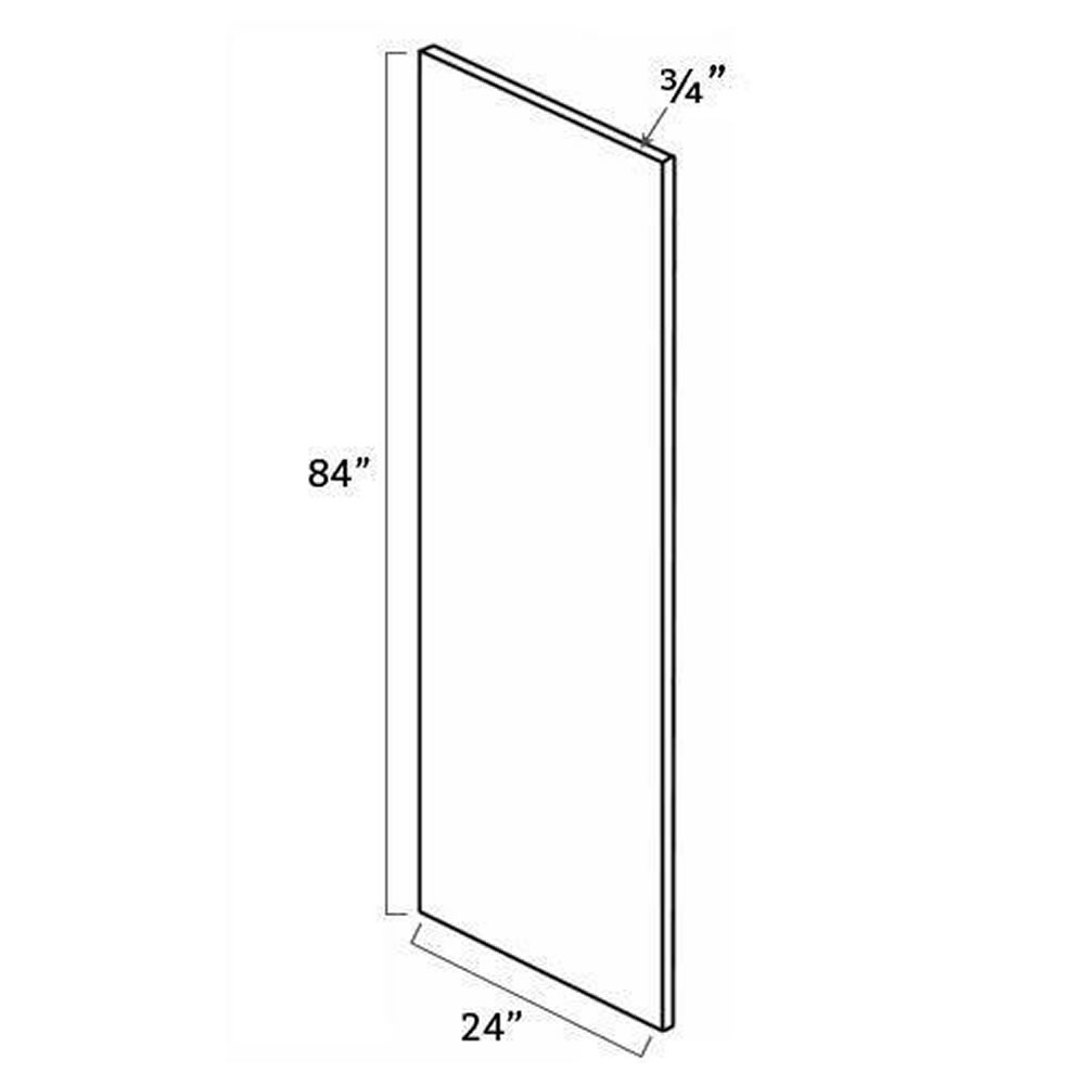 AW-REP2484-3/4"" Refrigerator End Panel | Forevermark Ice White Shaker