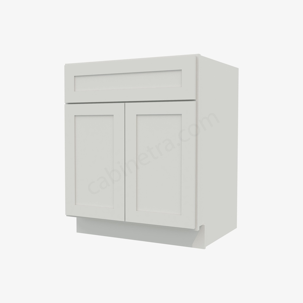 AW-SB27B Sink Base Cabinet | Forevermark Ice White Shaker
