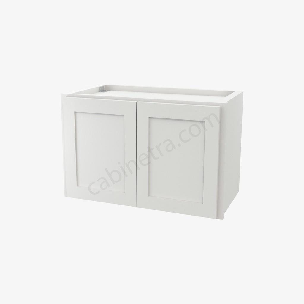 AW-W2415B Double Door Wall Cabinet | Forevermark Ice White Shaker