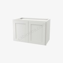 AW-W2415B Double Door Wall Cabinet | Forevermark Ice White Shaker