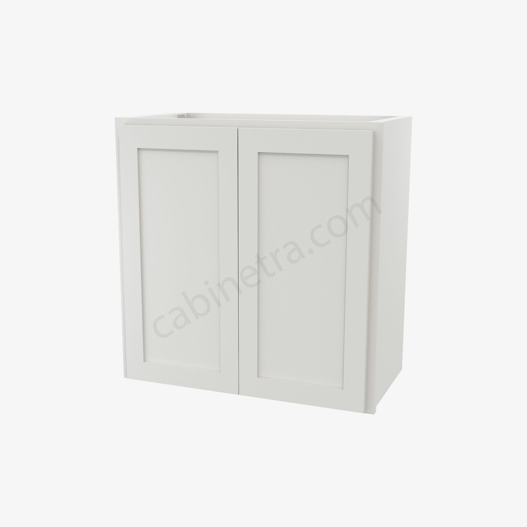 AW-W2424B Double Door Wall Cabinet | Forevermark Ice White Shaker