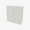 AW-W3336B Double Door Wall Cabinet | Forevermark Ice White Shaker