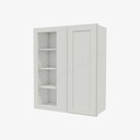 AW-WBLC30/33-3030 Wall Blind Corner Cabinet | Forevermark Ice White Shaker