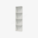 AW-WES542 Wall End Shelf with Open Shelves | Forevermark Ice White Shaker