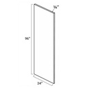 AB-REP2496-3/4"" Refrigerator End Panel | Forevermark Lait Gray Shaker