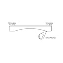 AB-VAL48S Arch Panel Valance | Forevermark Lait Gray Shaker