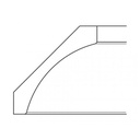 TG-CM96K-4 Crown Molding with Large Cove Detail | Forevermark Midtown Grey