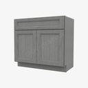 TG-S3621B-34-1/2"" Sink Base Vanity with Drawers | Forevermark Midtown Grey