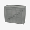 TG-W3642B Double Door Wall Cabinet | Forevermark Midtown Grey