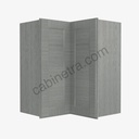 TG-WSQ2442 Easy Reach Wall Corner Cabinet | Forevermark Midtown Grey