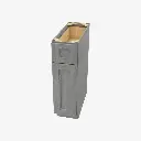 TG-B09 Single Door Base Cabinet | Forevermark Midtown Grey