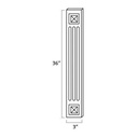 GW-A36WF Fluted Decorative Wall Filler | Forevermark Gramercy White