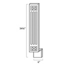 GW-A6BF Fluted Decorative Base Filler | Forevermark Gramercy White