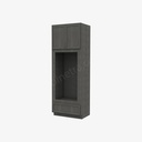 AG-OM3396B Tall Double Oven / Oven Microwave Cabinet | Forevermark Greystone Shaker