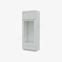 TW-OM3390B Tall Double Oven / Oven Microwave Cabinet | Forevermark Uptown White