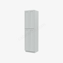 TW-WP2496B Tall Wall Pantry Cabinet with Butt Doors | Forevermark Uptown White
