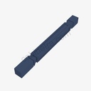 PD-LEG75 B3x3 Trimmable Full Decor Leg | Forevermark Petit Blue