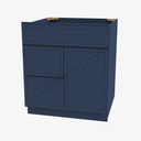 PD-S3021DL-34-1/2"" Combo Vanity with Left Drawer | Forevermark Petit Blue