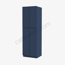 PD-WP2484B Tall Wall Pantry Cabinet with Butt Doors | Forevermark Petit Blue