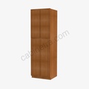 PR-WP2484B Tall Wall Pantry Cabinet with Butt Doors | Forevermark Petit Brown