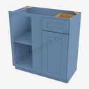AX-BBLC39/42-36""W Base Blind Corner Cabinet | Forevermark Xterra Blue Shaker