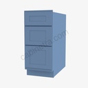 AX-DB30(3) 3 Drawer Pack Base Cabinet | Forevermark Xterra Blue Shaker